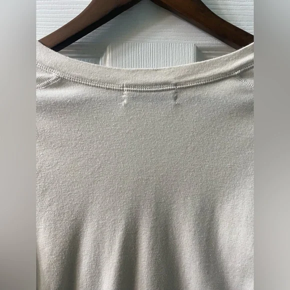 UO Shrunken Surplus Henley Top in Ivory - Picture 9 of 9